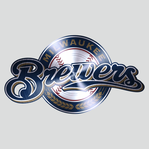 Milwaukee Brewers Stainless steel logo iron on paper